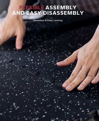 HAPBEAR 0.56" heavy-duty EVA mats, 24 pcs 96 sqft, treadmill & home gym flooring