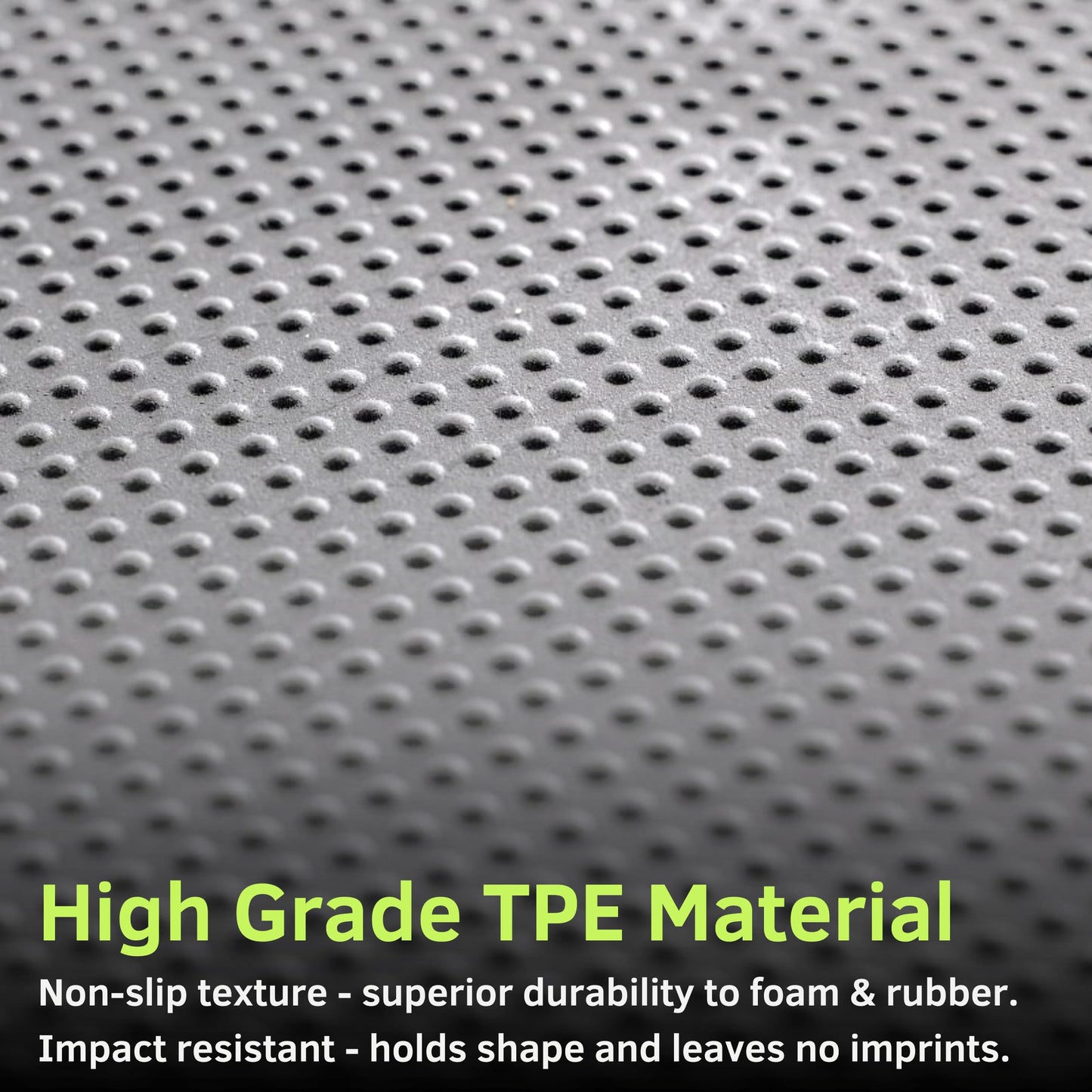 Baselayer Performance ½" TPE tiles, 30 sqft, heavy equipment gym flooring, gray