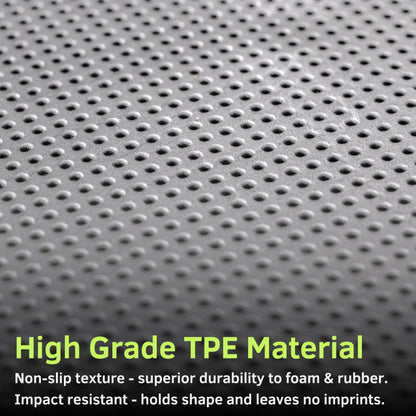 Baselayer Performance ½" TPE tiles, 30 sqft, heavy equipment gym flooring, gray
